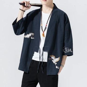 Men's Crane Haori Jacket