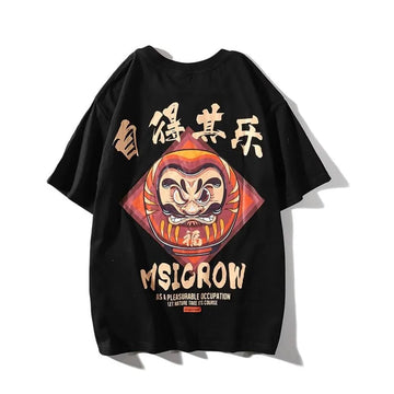 Japanese Daruma Print T-Shirt