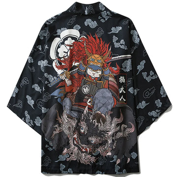 Japanese Samurai Cat Haori Jacket
