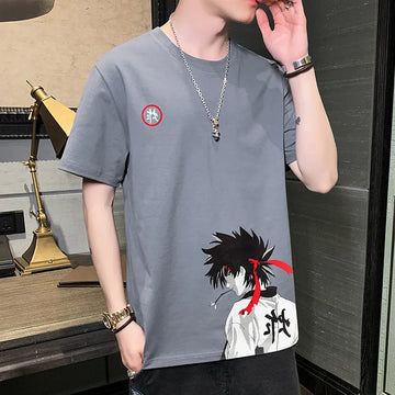 Anime Boy Print T-Shirt