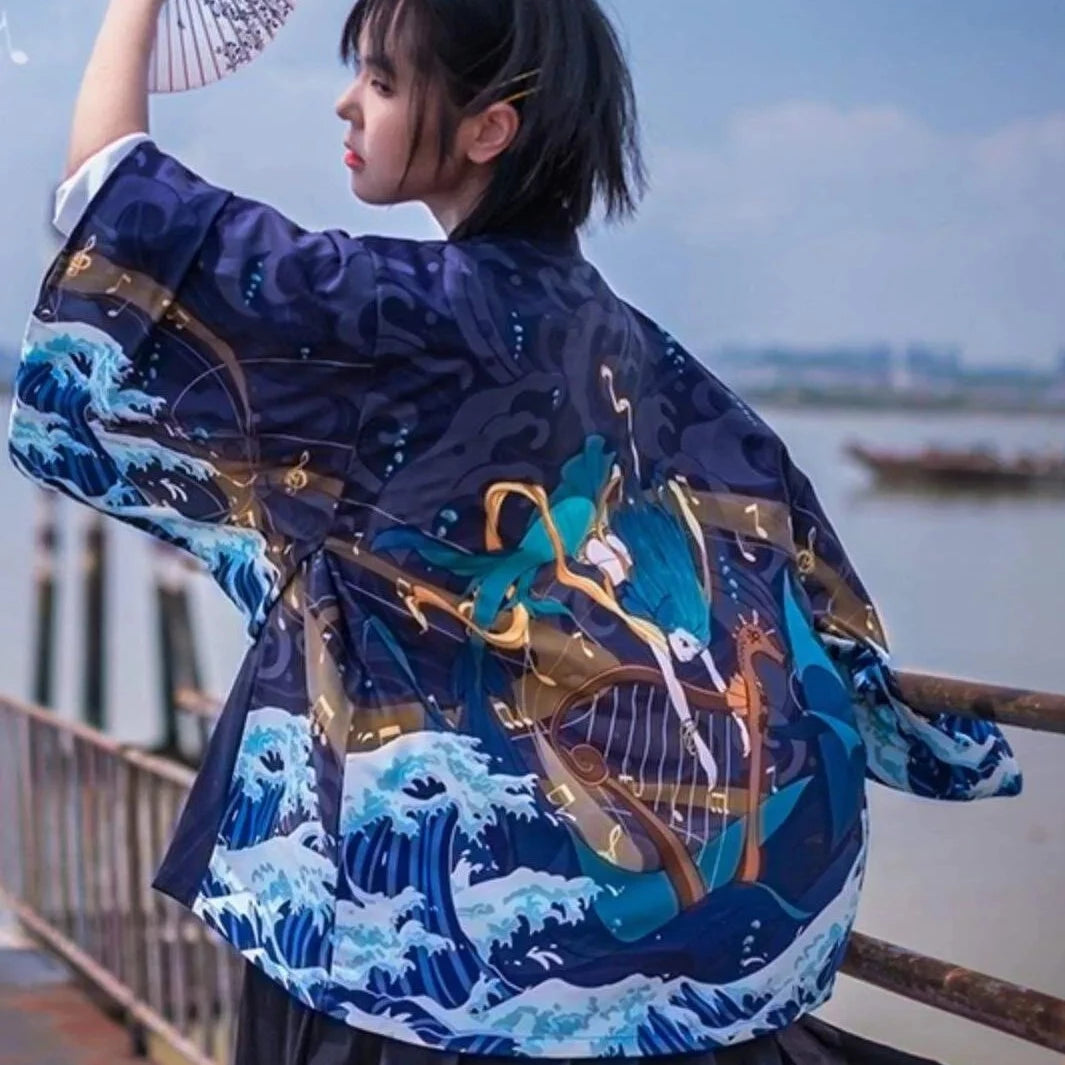 Anime Aesthetic Mermaid Haori Jacket