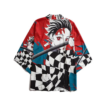 Anime Print Kimono Jacket
