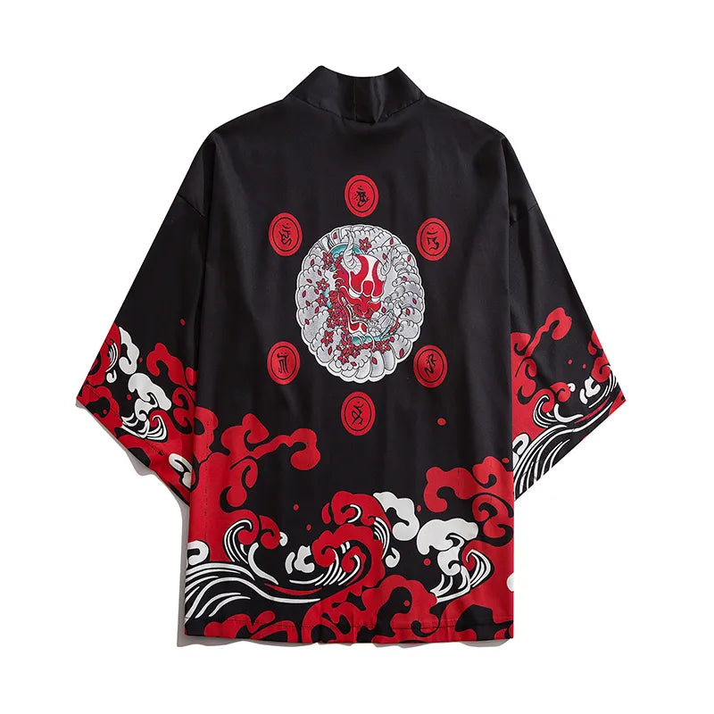 Black Oni Demon Kimono Jacket