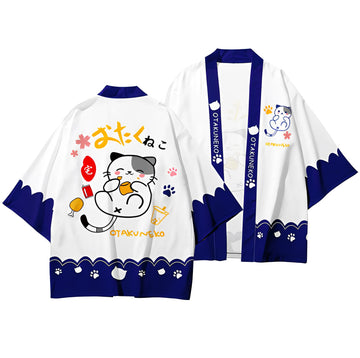 Happy Cat Streetwear Japanese Haori