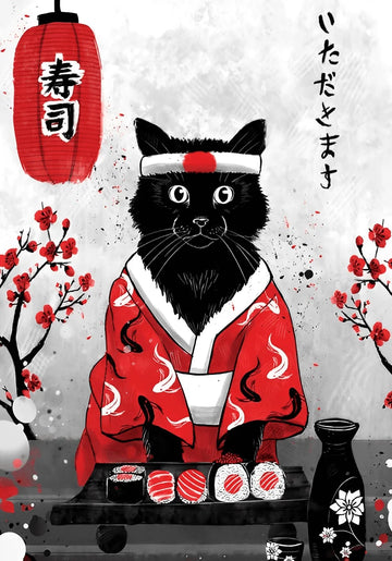 The Cat Pattern Japanese Painting