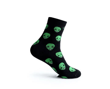 Cyber Aesthetic Alien Socks