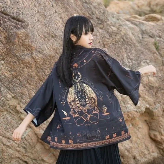 Egyptian Aesthetic Loose Kimono Jacket