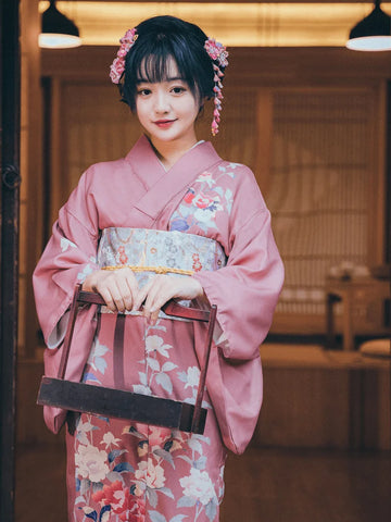 Floral Prints Summer Japanese Kimono
