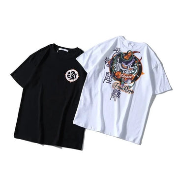 Japanese Demon Pattern T-Shirt