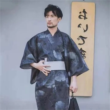 Japanese Printed Mens Kimono