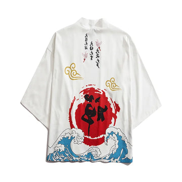 Japanese Aesthetic Waves Kimono Jacket