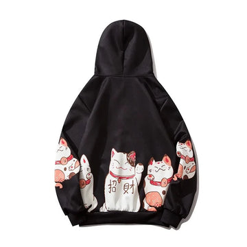 Kawaii Lucky Neko Hoodie