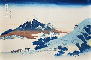 Mount Fuji Pattern Japanese Woodblock Paint
