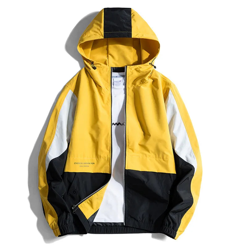 Streetwear Hooded Loose Windbreaker Jacket
