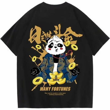 Streetwear Panda Print T-Shirt