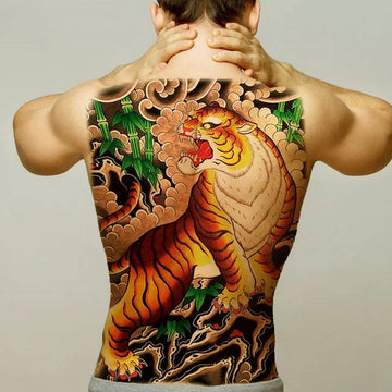 Tiger Pattern Japanese Tattoo