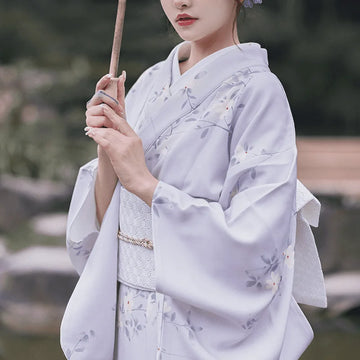 Japanese Kimono Vintage Style Purple