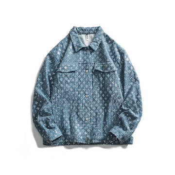 Vintage Pattern Denim Jacket