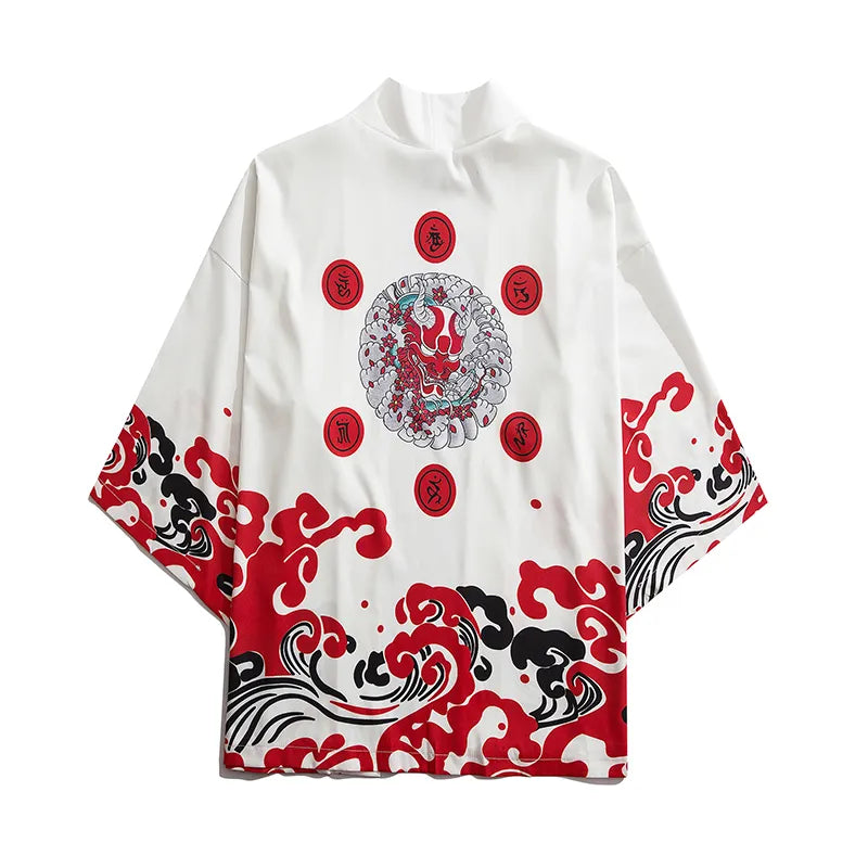 White Oni Demon Kimono Jacket